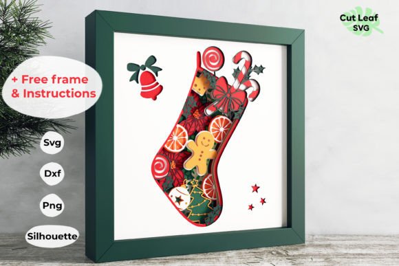 3D Christmas Shadow Box, Christmas Eve: A Layered Approach to Holiday Decor