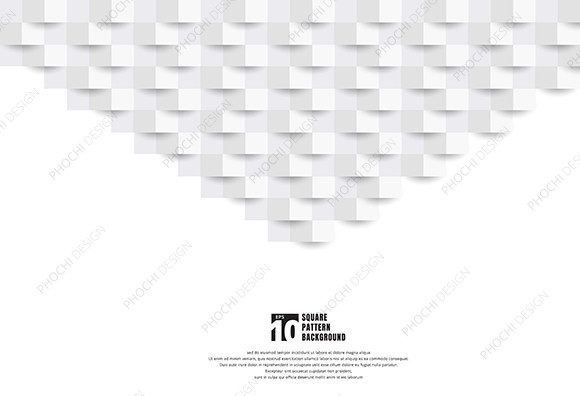 3D White Paper Art Style Squares Pattern: Elevating Design with Minimalist Depth