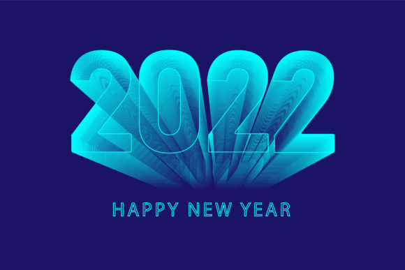 Elevate Your Celebrations with Happy New Year 2022 3D Typography: A Modern Design Solution