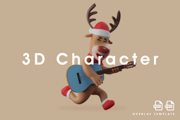 Funny Christmas Deer 3D Cartoon Running: A Strategic Asset for Holiday Branding and Design