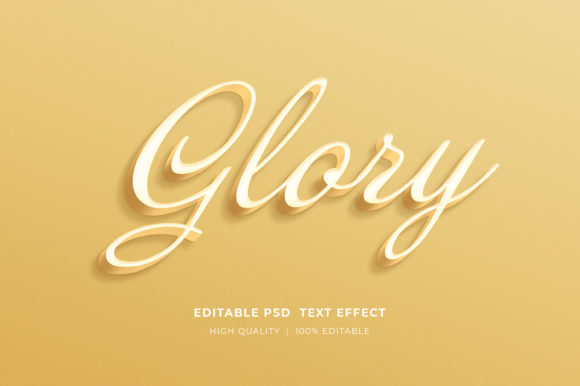Glory 3D Editable Style Text Effect