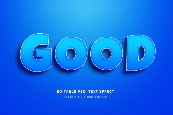 Good 3D Editable Style Text Effect