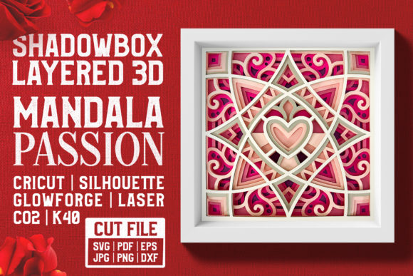 Mandala Passion 3D Layered: Create Stunning Shadow Boxes