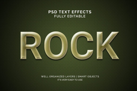 Rock Style 3d Text Effect