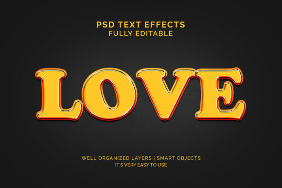Text Effect - Love 3d Style Text Effect