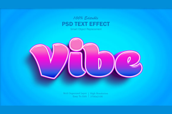 Transform Your Typography: A Deep Dive into the Vibe Color 3D PSD Editable Text Effect